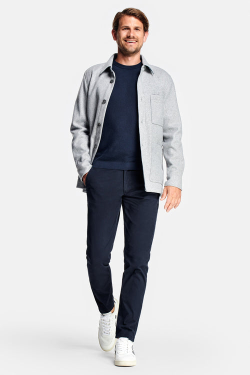 black blue heavy stretch cotton men's trousers | MR MARVIS