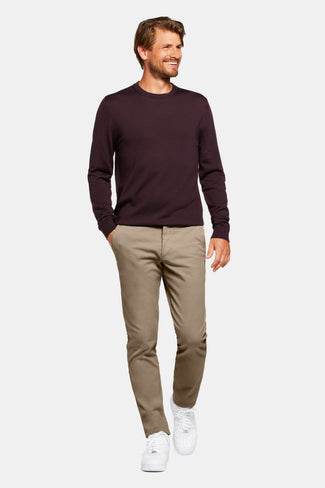 Jones * The Coolerdays brown heavy stretch cotton men's trousers | MR MARVIS