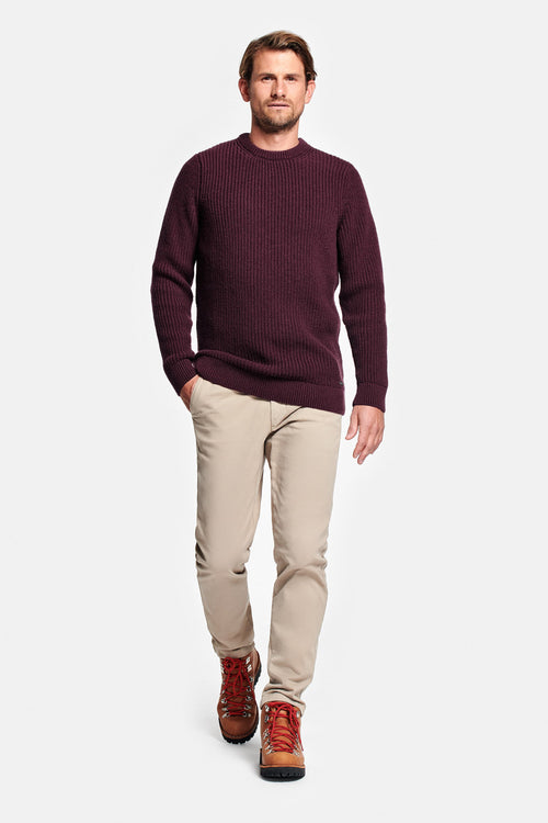 dark burgundy men's knitted jumper | MR MARVIS