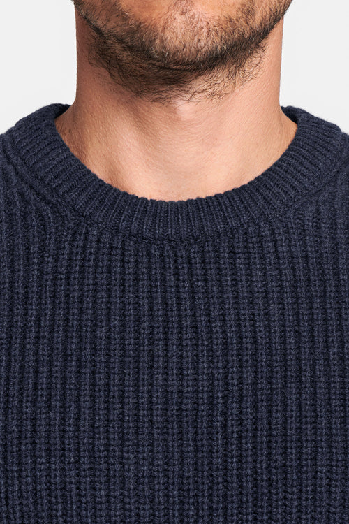 black blue men's knitted jumper | MR MARVIS