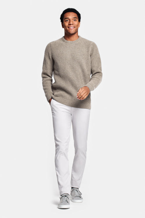 mid brown men's knitted jumper | MR MARVIS