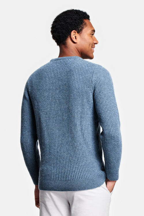 blue men's knitted jumper | MR MARVIS