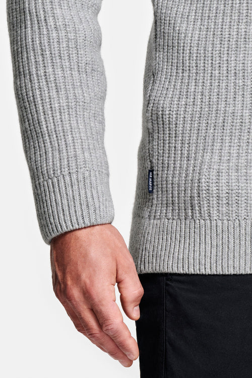 grey men's knitted jumper | MR MARVIS