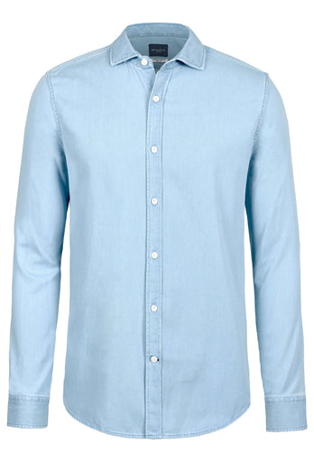 ultra light blue men's denim shirt | MR MARVIS